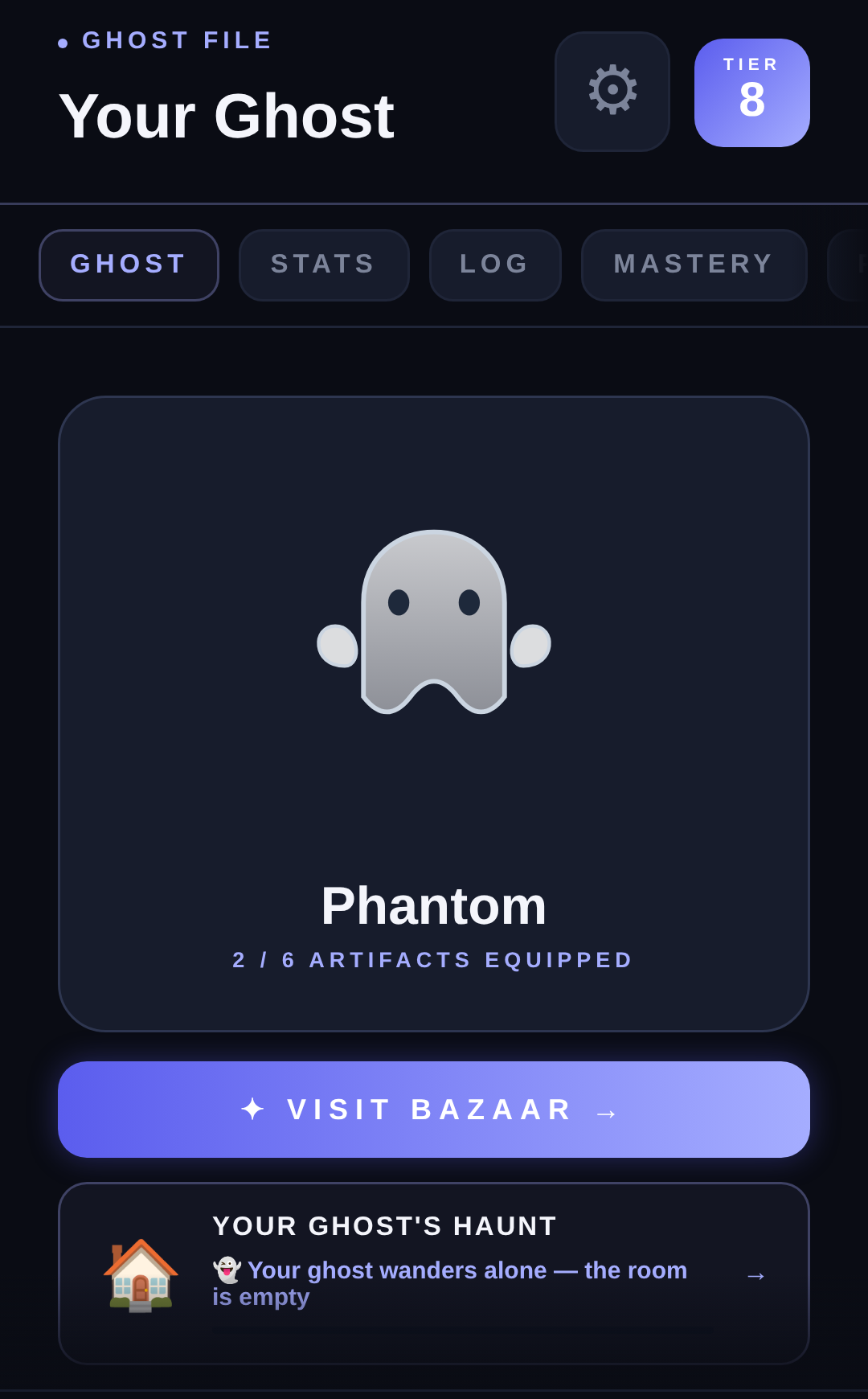 Ghost companion profile and customization